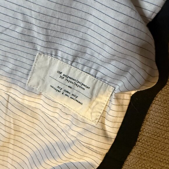 Cartonnier blazer, size small black, pin stripe lining - Picture 4 of 7